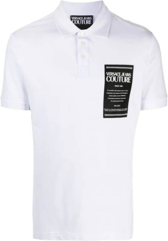 Versace Jeans Couture Polo Shirts Wit Heren