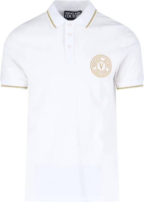 Versace Jeans Couture Polo Shirts Wit Heren