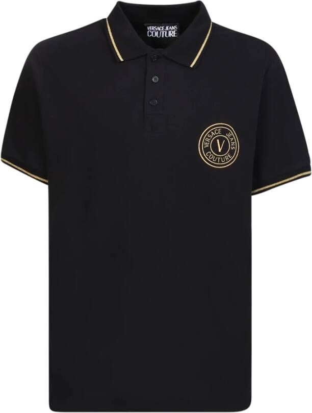 Versace Jeans Couture Polo Shirts Zwart Heren