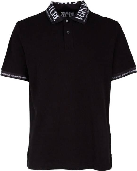 Versace Jeans Couture Polo Shirts Zwart Heren