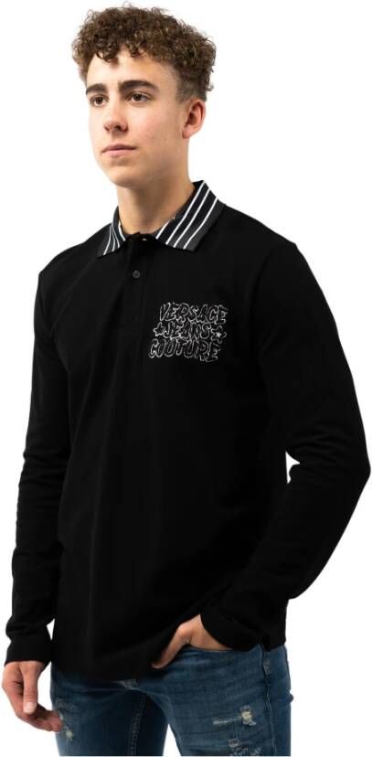 Versace Jeans Couture Polo Shirts Zwart Heren