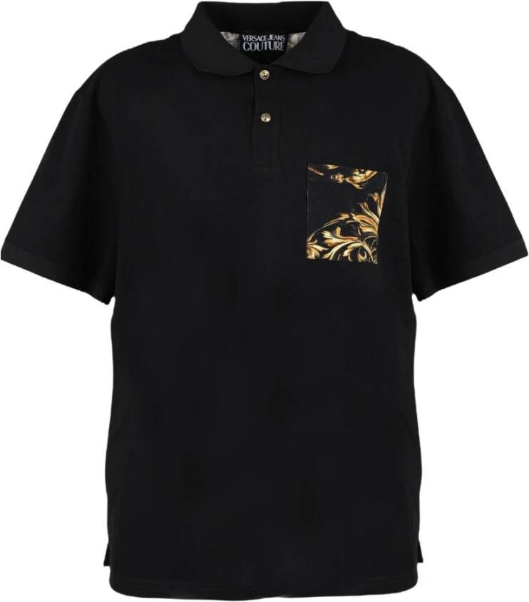 Versace Jeans Couture Polo Shirts Zwart Heren