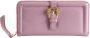 Versace Jeans Couture Barok Gesp Rits Portemonnee in Gehamerd Imitatieleer Purple Dames - Thumbnail 4