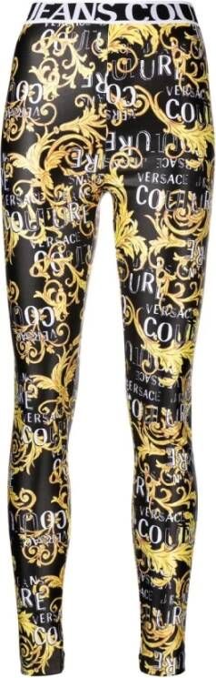 Versace Jeans Couture Printed Leggings Zwart Dames