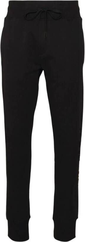 Versace Jeans Couture Pantalone con elastico in vita e bande laterali logate uomo 73Gaa3B4-F0002 Nero Zwart Heren