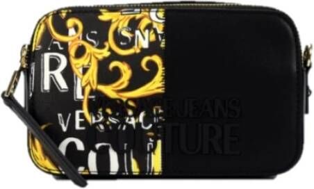 Versace Jeans Couture Range Rock Cut Saffiano Black Gold Zwart Dames