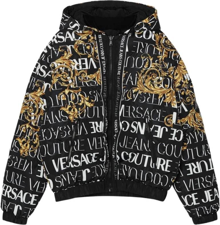 Versace Jeans Couture Reversible Logo jas zwart 73Gau416 Cqs39 G89 Zwart Heren