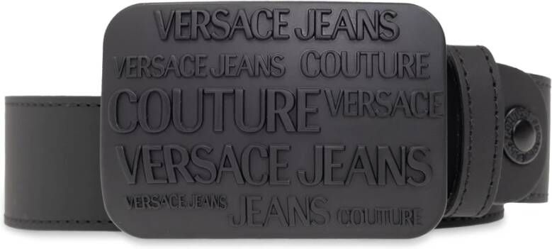 Versace Jeans Couture Riem met logo Zwart Heren