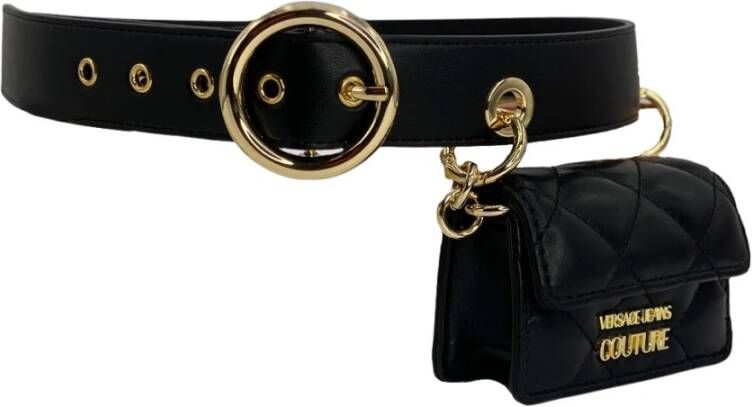 Versace Jeans Couture ZakRiem met Verwijderbare Mini Tas Black Dames