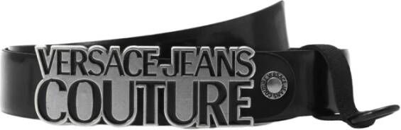 Versace Jeans Couture Elegante Zwarte Riem voor Heren Black Heren