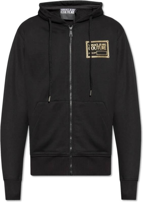 Versace Jeans Couture Rits-hoodie Zwart Heren
