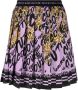 Versace Jeans Couture Paarse Barok Geplooide Minirok Purple Dames - Thumbnail 2