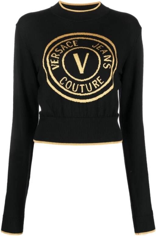 Versace Jeans Couture Ronde logo Zwart Dames