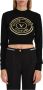 Versace Jeans Couture Zwarte wollen trui met Maxi Logo Black Dames - Thumbnail 5