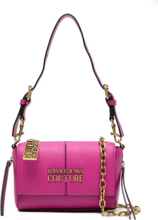 Versace Jeans Couture Schoudertas met logo Pink Dames