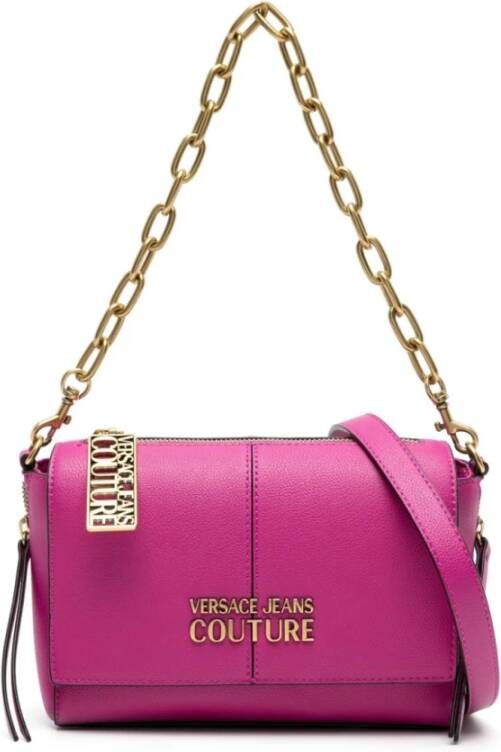 Versace Jeans Couture Schoudertas met logo Pink Dames