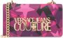 Versace Jeans Couture Donkerroze Crossbody Tas met Sterrenprint en Gouden Logo Pink Dames - Thumbnail 1