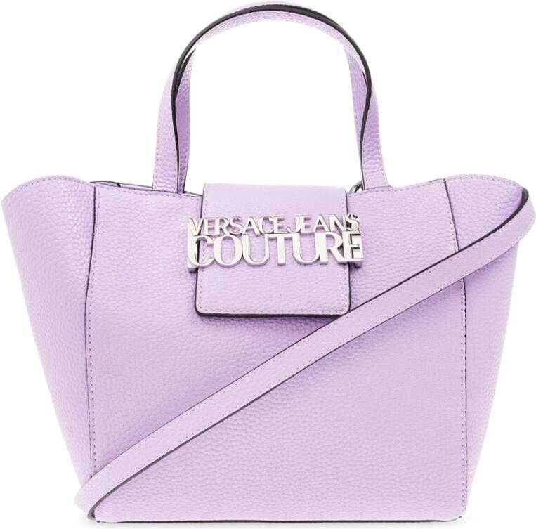 Versace Jeans Couture Schoudertas met logo Purple Dames