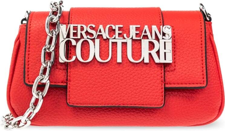 Versace Jeans Couture Schoudertas met logo Rood Dames