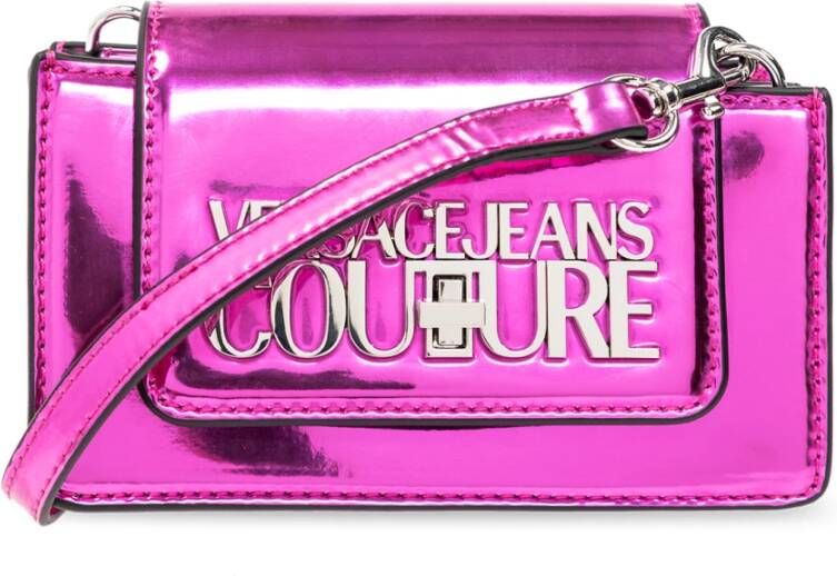 Versace Jeans Couture Schoudertas met logo Roze Dames