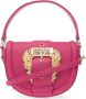 Versace Jeans Couture Fuchsia Handtas met Verstelbare Afneembare Schouderband Pink Dames - Thumbnail 1