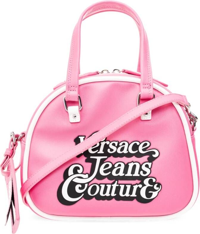 Versace Jeans Couture Schoudertas met logo Roze Dames