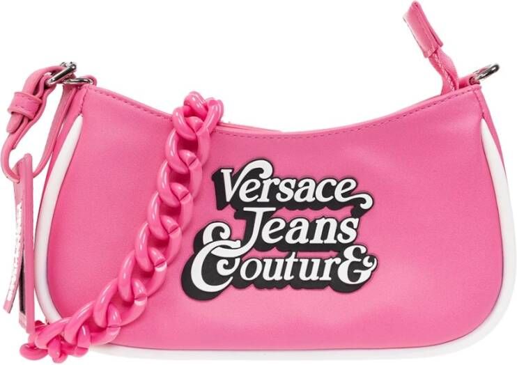Versace Jeans Couture Schoudertas met logo Roze Dames