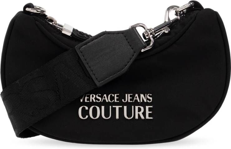 Versace Jeans Couture Sportieve Zwarte Hobo Handtas Black Dames
