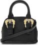 Versace Leren handtas met ketting en gouden gespen Black Dames - Thumbnail 1