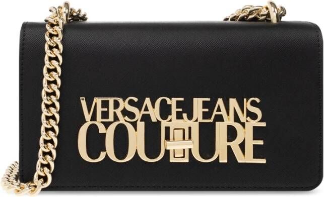 Versace Jeans Couture Schoudertas met logo Zwart Dames