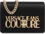 Versace Jeans Couture Zwarte Cross Body Tas met Kettingriem en Metalen Detail Black Dames - Thumbnail 4