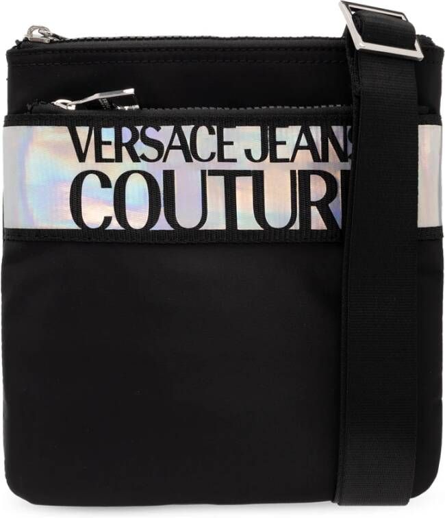 Versace Jeans Couture Schoudertas met logo Zwart Heren