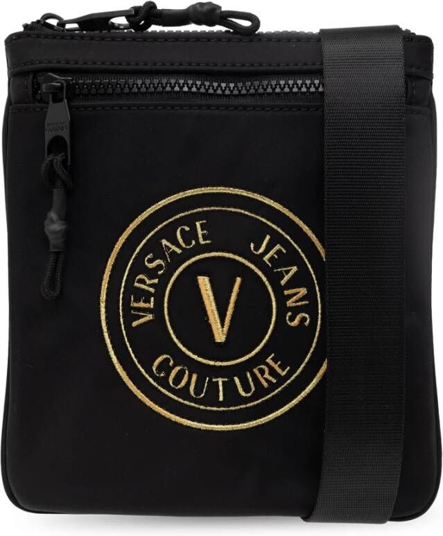 Versace Jeans Couture Schoudertas met logo Zwart Heren