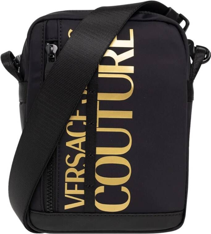 Versace Jeans Couture Schoudertas met logo Zwart Heren