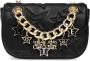 Versace Jeans Couture Zwarte Gewatteerde Schoudertas met Kettingriem Black Dames - Thumbnail 1