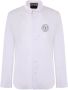 Versace Jeans Couture Herenoverhemd in het wit met hoog contrastlogo White Heren - Thumbnail 1