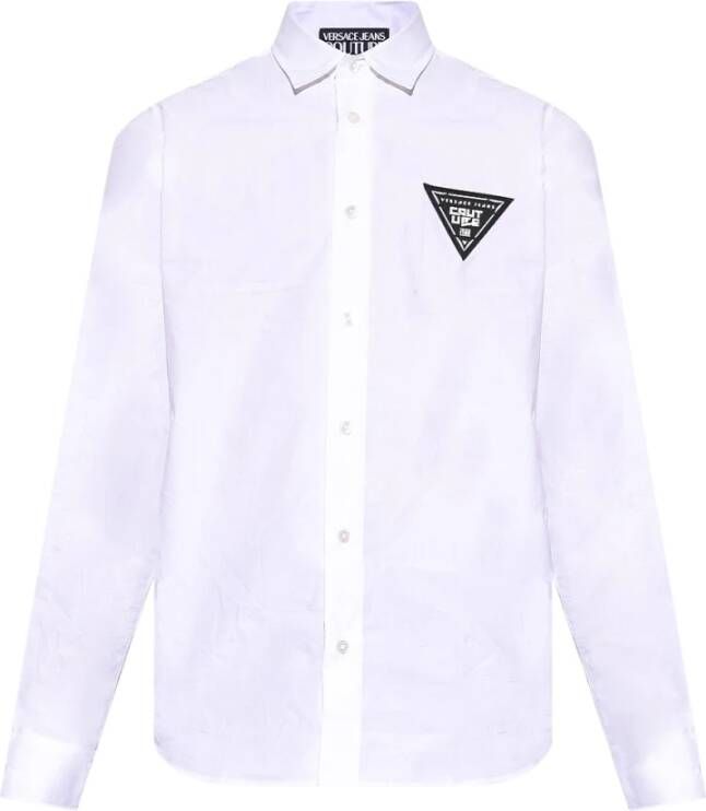 Versace Jeans Couture Witte Couture Overhemd voor Heren White Heren