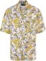 Versace Jeans Couture Logo Couture Korte Mouw Overhemd voor Heren Multicolor Heren - Thumbnail 3