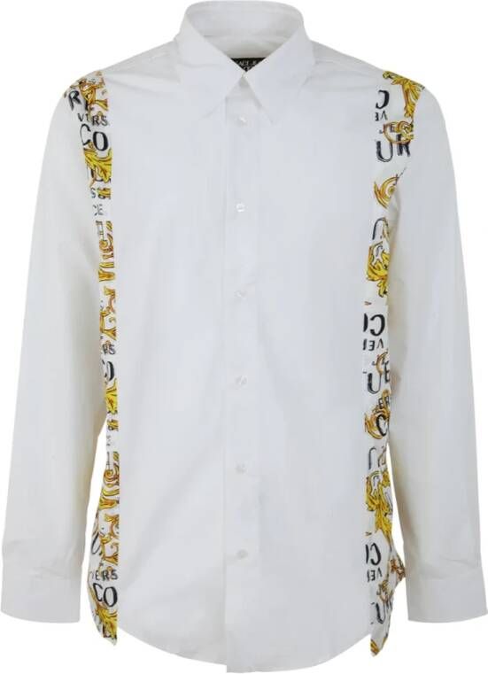 Versace Jeans Couture Logo Couture Twill Overhemd White Heren