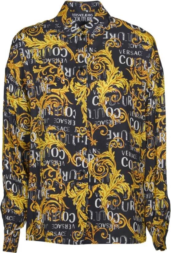 Versace Barok Print Overhemd met Lange Mouwen Multicolor Dames