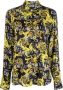 Versace Jeans Couture Zwarte viscose overhemd met lange mouwen Multicolor Dames - Thumbnail 1