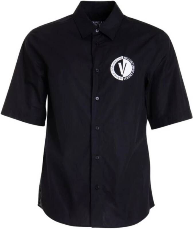 Versace Jeans Couture Verhoog je garderobe met een stijlvol overhemd Black Heren