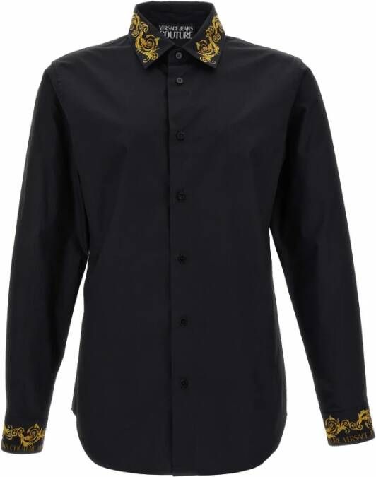Versace Jeans Couture Stijlvolle Shirt van Black Heren