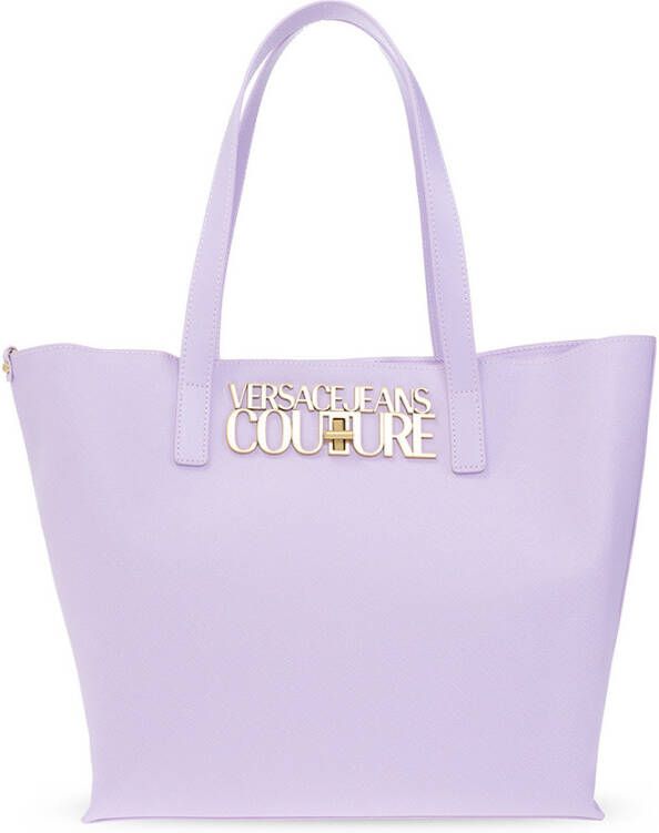 Versace Jeans Couture Slot Schets Logo Range Tas Purple Dames
