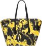Versace Jeans Couture Zwarte Barocco Print Tote Tas met Afneembare Pouch Black Dames - Thumbnail 1