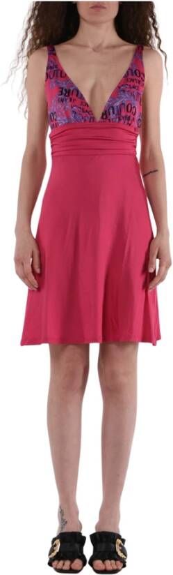 Versace Jeans Couture Short Dresses Roze Dames