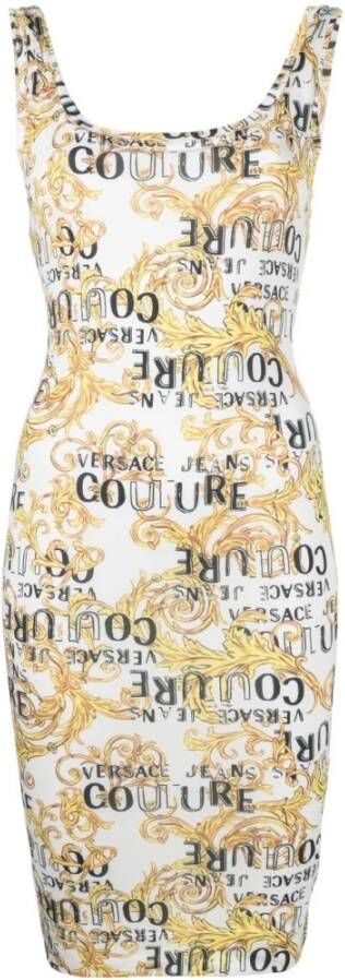 Versace Jeans Couture Short Dresses Wit Dames