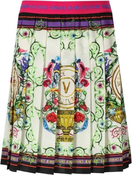 Versace Jeans Couture Prachtige Korte Rok voor Vrouwen Multicolor Dames