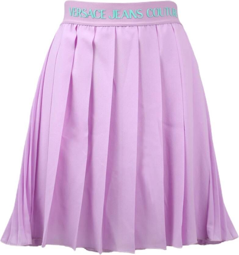 Versace Jeans Couture Short Skirts Purple Dames