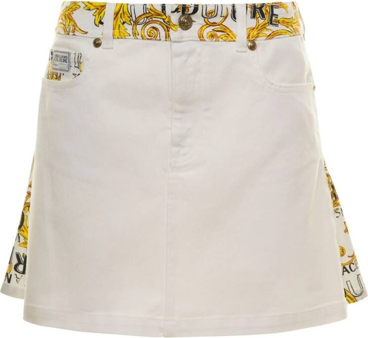 Versace Jeans Couture Short Skirts Wit Dames